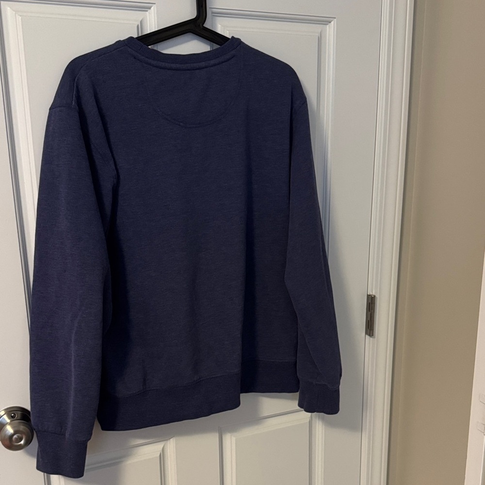 U.S. Polo Assn. Men's Dark Blue Crewneck Sweater - Picture 3 of 4